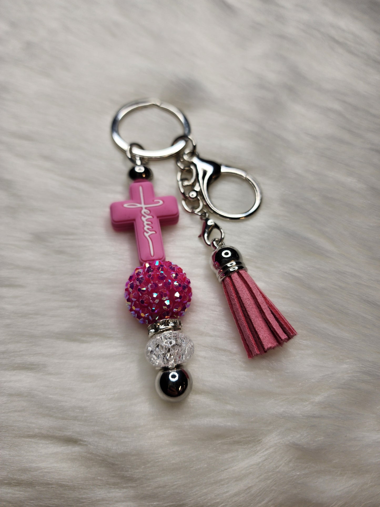 Faith Key Chain Bars (pink)