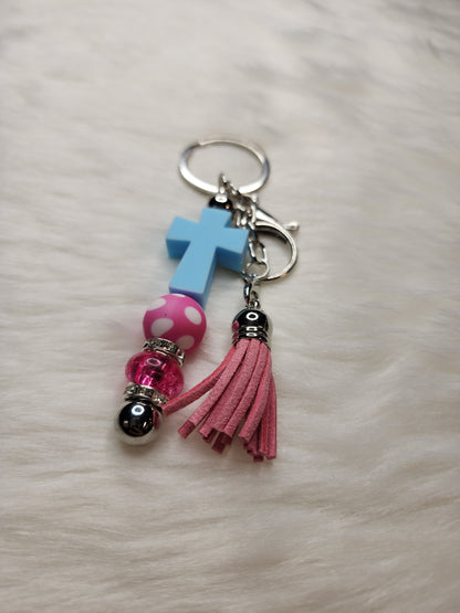 Faith Key Chain Bars (baby blue)