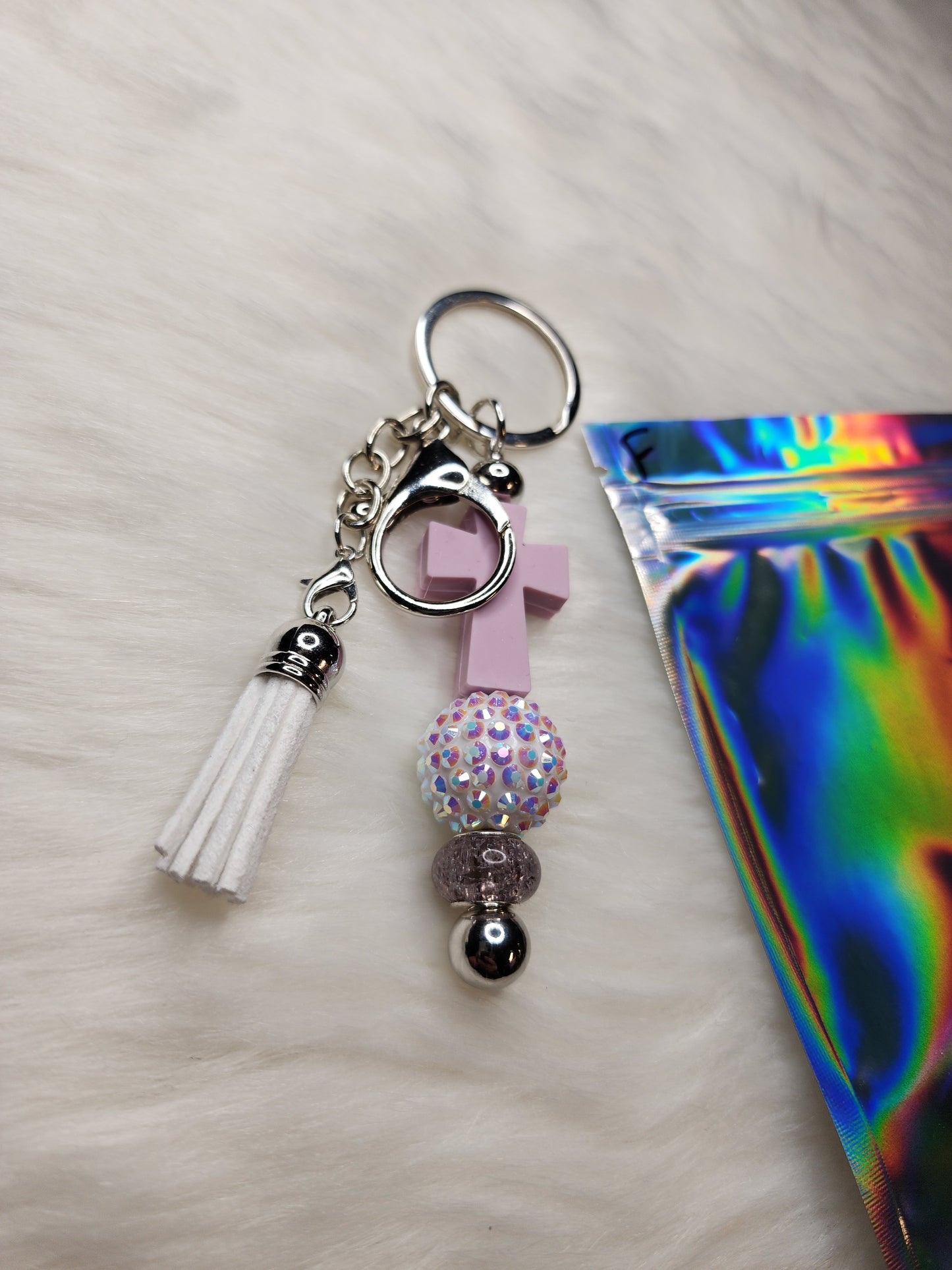 Faith Key Chain Bars (purple)