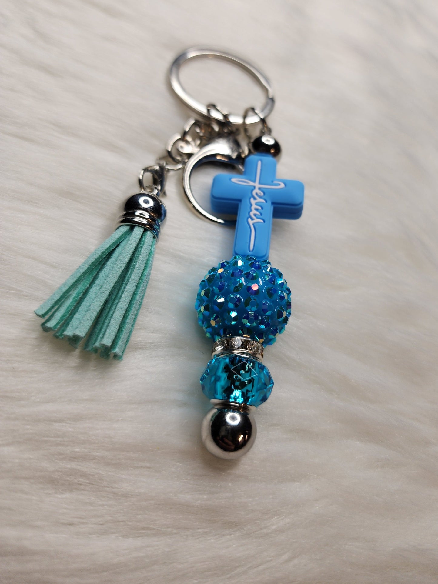 Faith Key Chain Bars (blue)